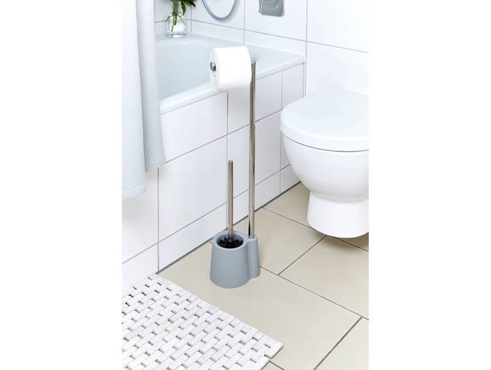 Brosse WC Avola Polypropylène / Acier inoxydable Gris/Gris 13 x 70 x 16cm