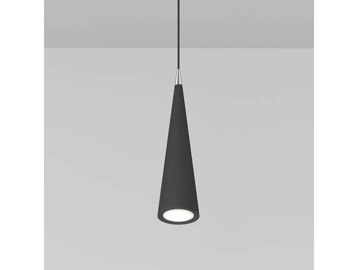 Suspension Nevill Ø 8cm Noir/Noir Métal mixte GU10