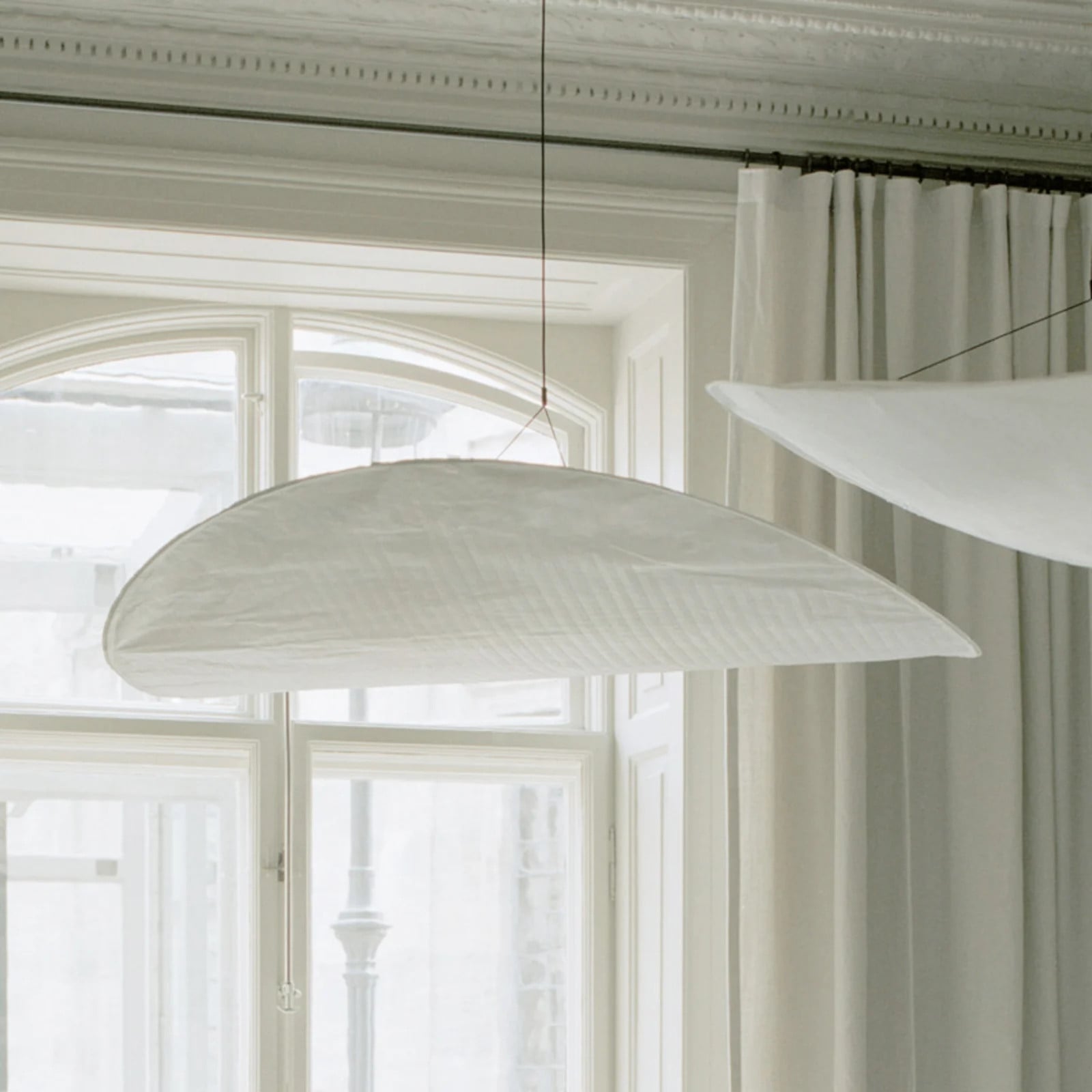New Works Tense LED hanglamp wit, Ø 90 cm