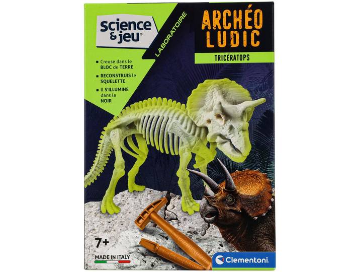 Clementoni Archeo Ludic Triceratops Fluo