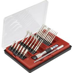 Donau Elektronik 815028 Bit-Set 27teilig Schlitz, Kreuzschlitz Phillips, T-Profil, Außen-Sechskant