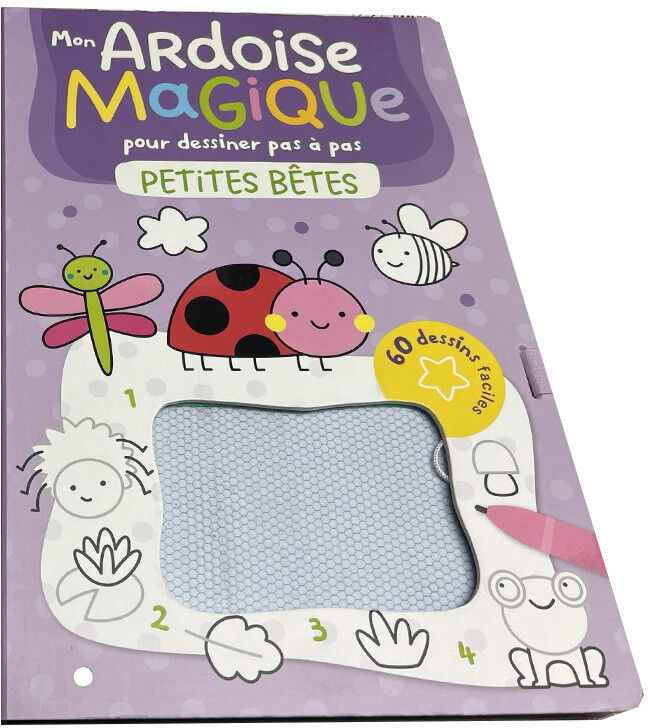 Mon ardoise magique pour dessiner pas à pas : Petites bêtes - 1 2 3 Soleil