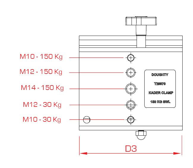 Doughty T28870 Marquee Clamp