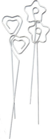 Notizhalter "Blume & Herz", 14,5 cm, 10 Stück