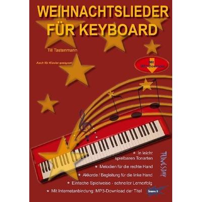 Weihnachtslieder für Keyboard, Taschenbuch von , Tunesday Records