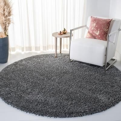 SAFAVIEH Evolution Shag Gwenaele Solid 1.8-inch Thick Rug