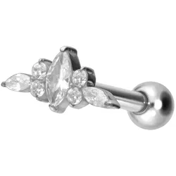 Titan Ohrpiercing mit Innengewinde DESIGN