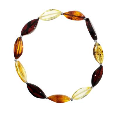 Armband OSTSEE-SCHMUCK "Ostsee-Schmuck Armband Tasja Armband Tasja", braun, Armbänder, Damen, 19cm, Bernstein, Armband