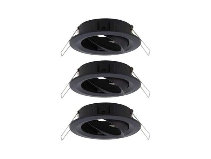 Paulmann 92487 spots encastrés Choose spot orientable max. 3x10 watts spot encastré pour plafond Noir mat lampe encastrée Alu