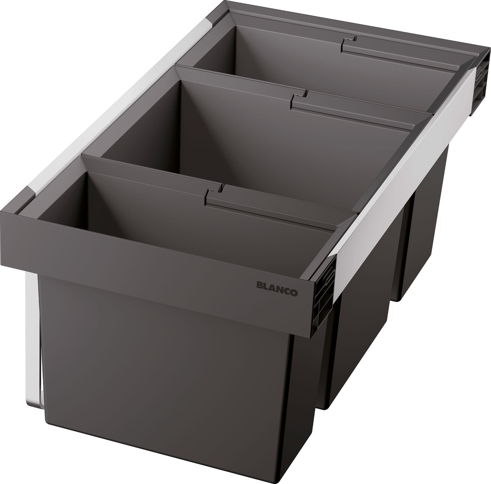 Blanco Flexon II Low 80/3 afvalsysteem, 65 liter, geschikt voor kastbreedte van 80 cm en uitschuifbare lades