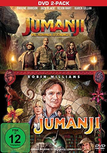 Jumanji & Jumanji - Willkommen im Dschungel [2 DVDs] - Preis vom 08.10.2026 07:26:42 h
