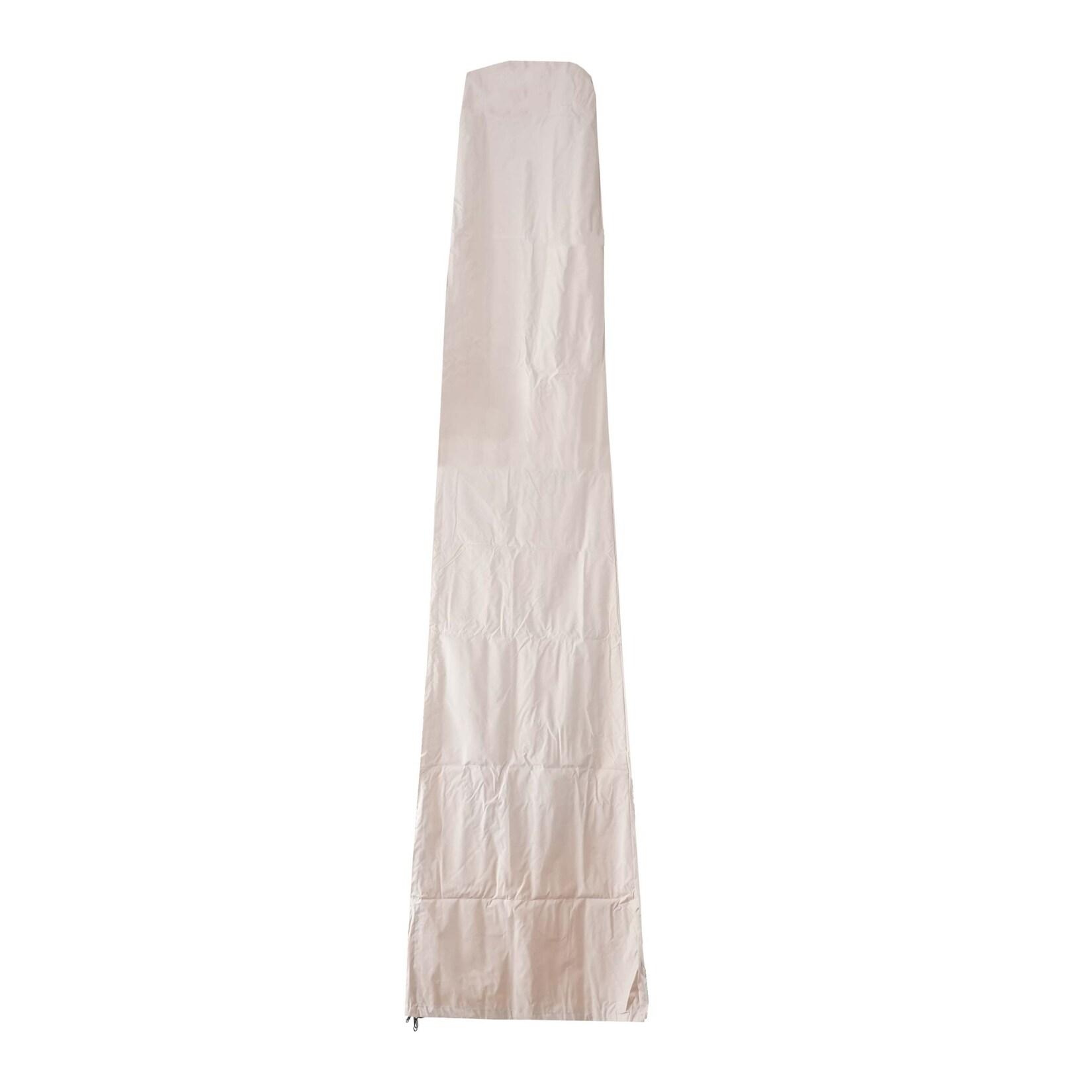 Schutzhülle 370cm für 5x5m XXL-Marktschirm MCW-D20, Abdeckhülle Cover mit Reißverschluss ~ creme
