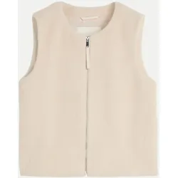 Weiche Weste Beige S