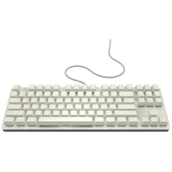 Nubi Mechanische Gaming-Tastatur NK87 White – G3MS Sapphire-Schalter – ANSI US (US, Kabelgebunden), Tastatur, Weiss