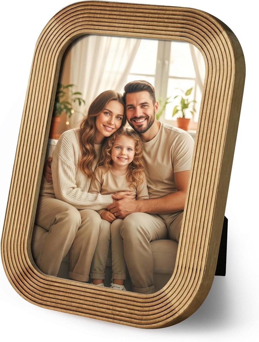 Fotolijst Hout - Dubbele Modus - Houtkleur