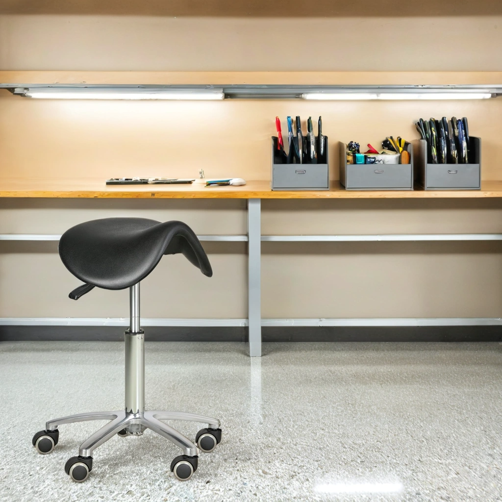 B2B Partner Sattelhocker mit Rollen RODEO, PU- Schaum