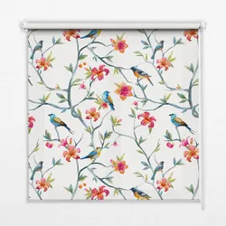 INNENROLLO - Fensterrollo - Rollo - 120x140 cm - Vögel auf den Zweigen