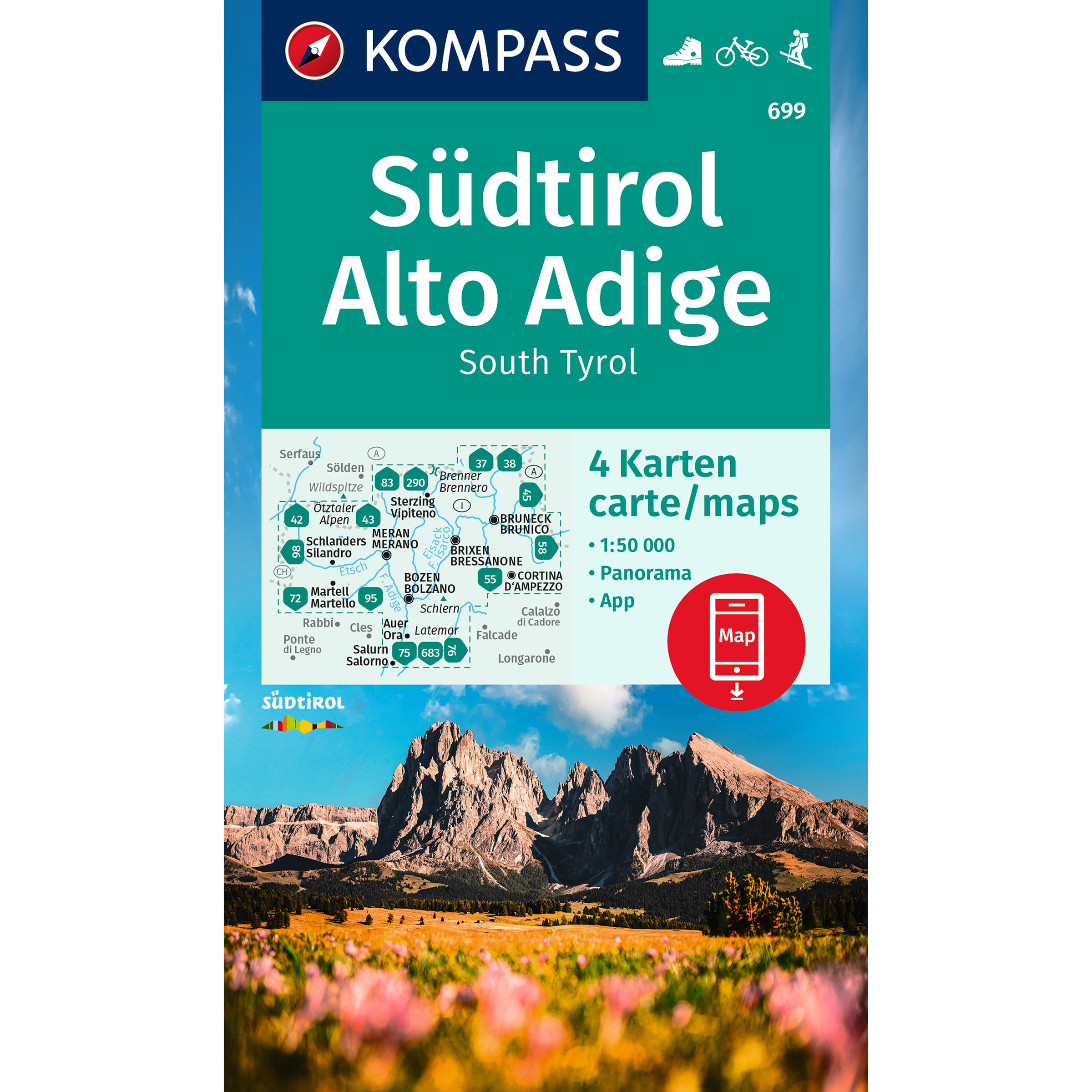 Kompass Verlag WK 1b Bodensee-Ost Topografische Karten