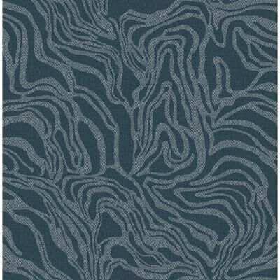 A-Street Prints Massar Teal Modern Marbled Wallpaper