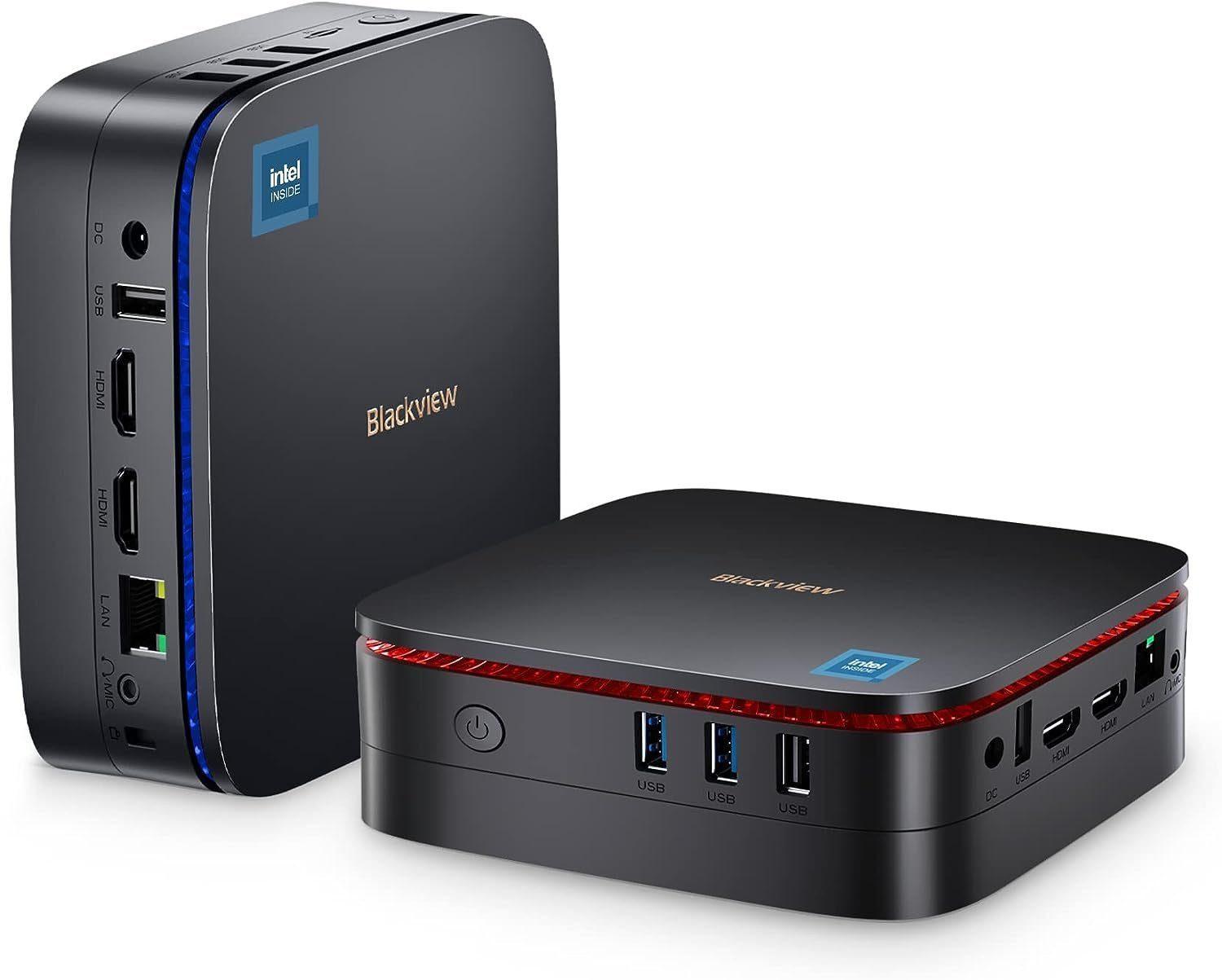 blackview Intel N5095 Business Windows 11 Computer Mini Pc Office HomeOffice Pc Mini-PC (Intel Celeron N5095, Intel UHD Graphics, 16 GB RAM, 512 GB