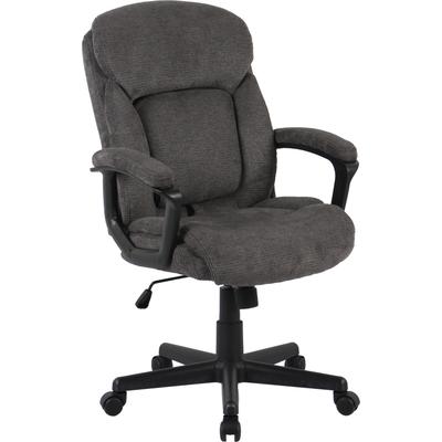 Chefsessel OTTO HOME "Julia, Chefsessel", grau, B:62cm H:110cm T:62cm, Stühle, komfortable Polsterung, viele ergonomischen Funktionen