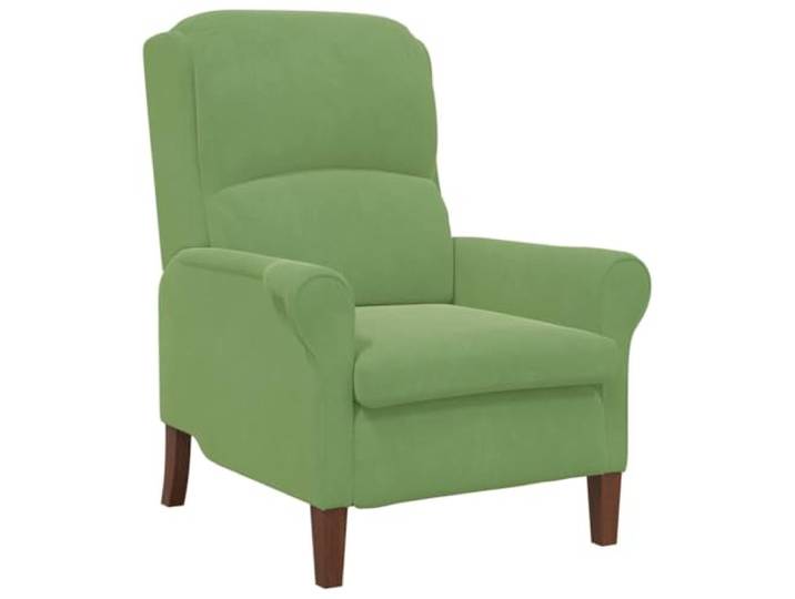 KDVXBCQJH Sessel Hellgrün Samt Polstersessel Holzwerkstoff 76x94x102 cm Weicher Samtbezug und Kautschukbeine bieten Komfort im Schlafzimmer oder Wohnzimmer bis 110 kg Belastbarkeit.
