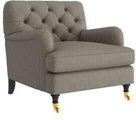 Maggie Leather Chair - Sage Leather, Sage Sierra - Ballard Designs