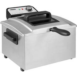 Princess Fritteuse 5 l 3270 W Antihaftbeschichtung, Überhitzungsschutz Silber, Schwarz 01.184090.01.001