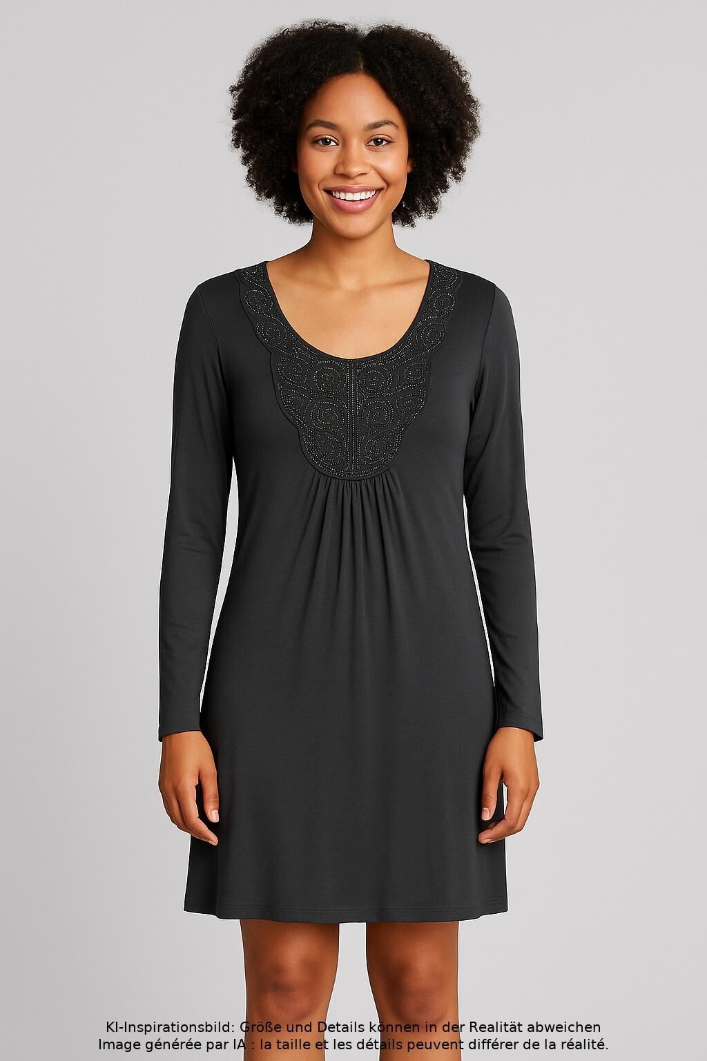 BON A Parte Damen Kleid, Grau, Gr. S, Viskose / Elasthan - Second Hand