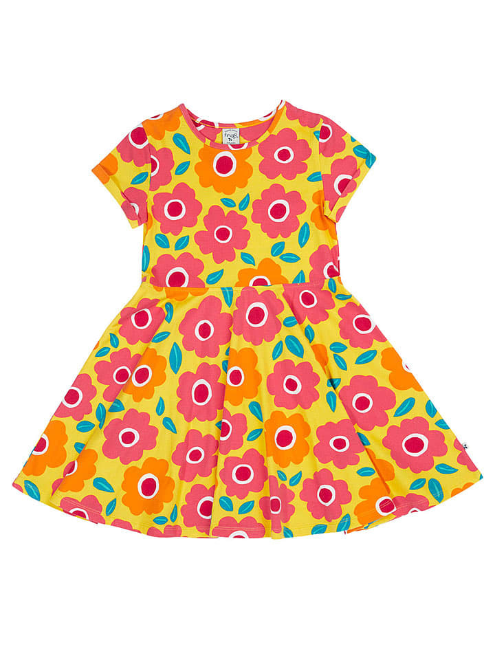 Frugi Kleid "Spring" in Gelb/ Bunt - 92/98
