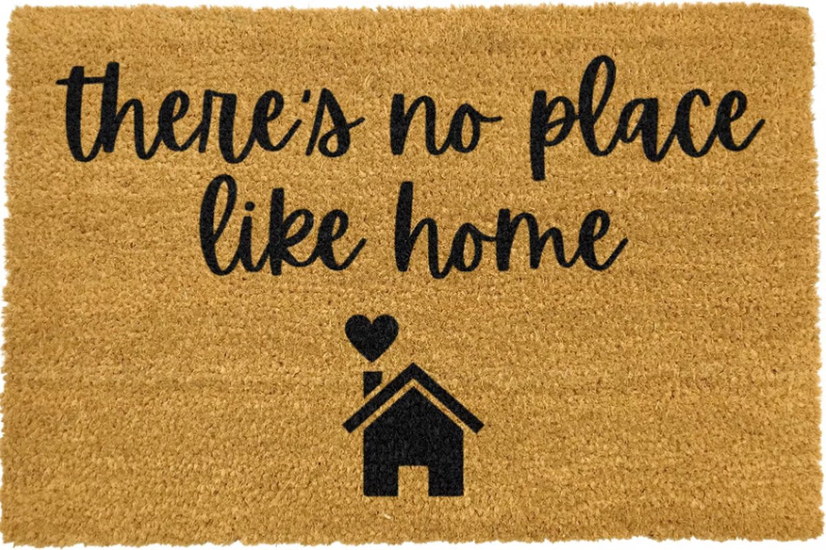 MadDeco Kokos deurmat There's no place like home - 60 x 40 cm
