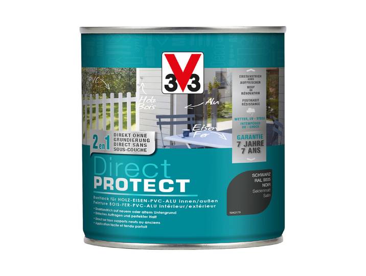 V33 Buntlack Direct Protect Schwarz