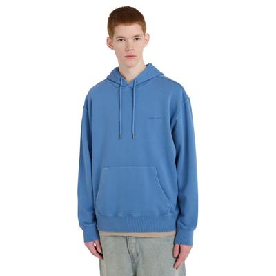 Kapuzensweatshirt ELEMENT "Lowcase Pigment", Herren, Gr. M, blau (riviera), Obermaterial: 50% Baumwolle, 30% Baumwolle, 20% Polyester., Sweatshirts