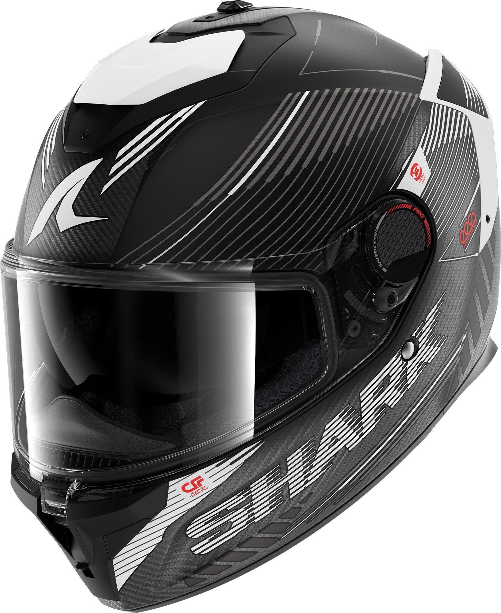 Shark Spartan GT Pro Carbon Axium Helm HE1364EDAWM