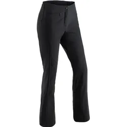 Maier Sports, Damen, Skihosen, Marie Slimfit Softshell Skihose lang (80, L, M), Schwarz