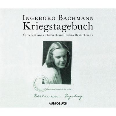 Kriegstagebuch - Ingeborg Bachmann, Audio, 9783899646252