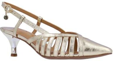 J. Renee Lorel - Womens 6 Gold,Metallic Pump Medium