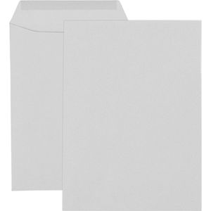 Mailmedia Versandtaschen grau, B4, ohne Fenster, nassklebend, aus Papier, 250 Stück