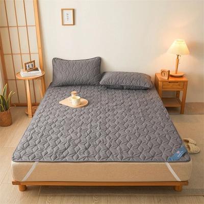 Uplift Essentials Waterproof Mattress Protector Breathable Noiseless Mattress Cover With Elastic Straps 3579 In grey