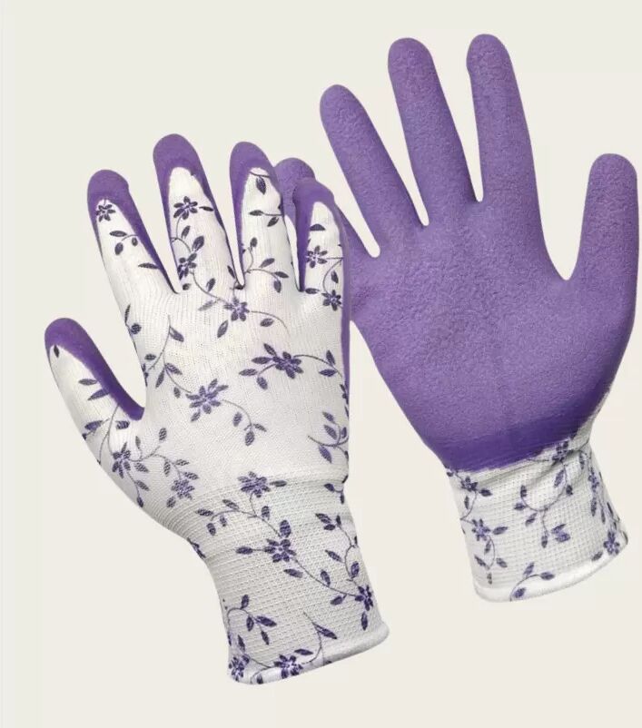 INF 2 Paar Gartenhandschuhe zum Pflanzen und Schutz Violett