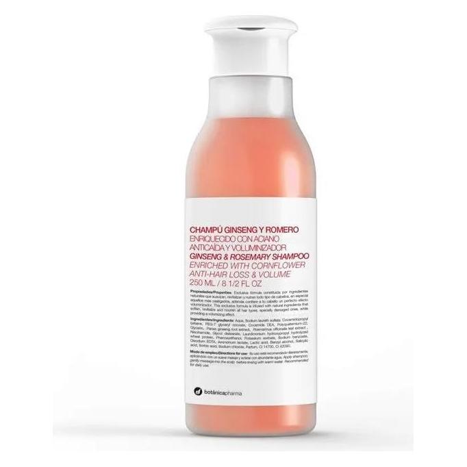 Botánicapharma Botanicapharma - Ginseng & Rosemary Shampoo Anti-Hair Loss Ginseng & Rosemary 250Ml (Flüssiges Shampoo, 250 ml) (8435045202836)