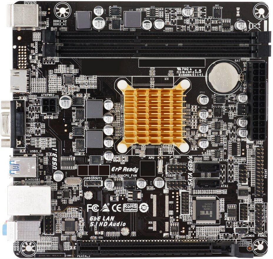 Biostar A68N-2100K motherboard AMD E1-6010 mini ITX