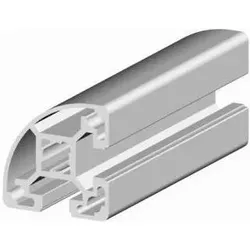 RS PRO, Profil + Stange, Silber Manuelle Produktionssysteme Aluminiu