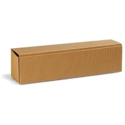 Transpak, Versandkarton + Versandbox, Flachengeschenkkarton Masse 385x92x96mm natur offene Welle natur (50 Stk., 38.50 x 9.20 x 9.60 cm)