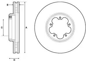VAICO V25-80029 Brake disc