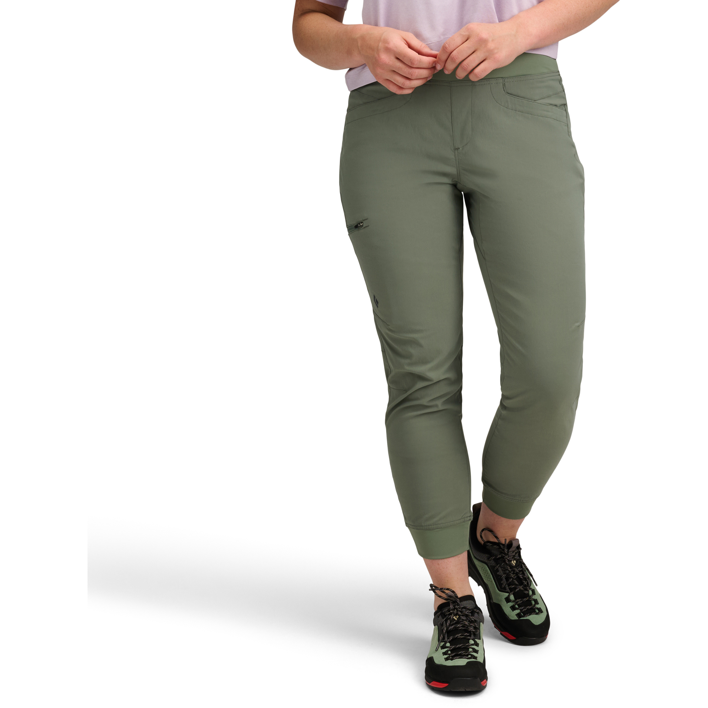 Black Diamond Technician Jogger Hose Damen Kletterhose gruen Größe S Bouldern | Sportklettern | Alpinklettern Wasserabweisend Wasserabweisend