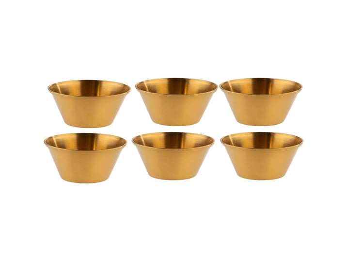 Schälchen-Set Aps gold Edelstahl D 6 cm 6 Stk - Schälchen-Set