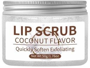 Uplift Essentials 50g Jumbo Lip Scrub Vitamin C & Jojoba Oil Hydrating Treatment coconut