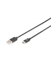 DIGITUS USB Type-C Verbindungskabel Typ C auf A 1,8 m (AK-300154-018-S)