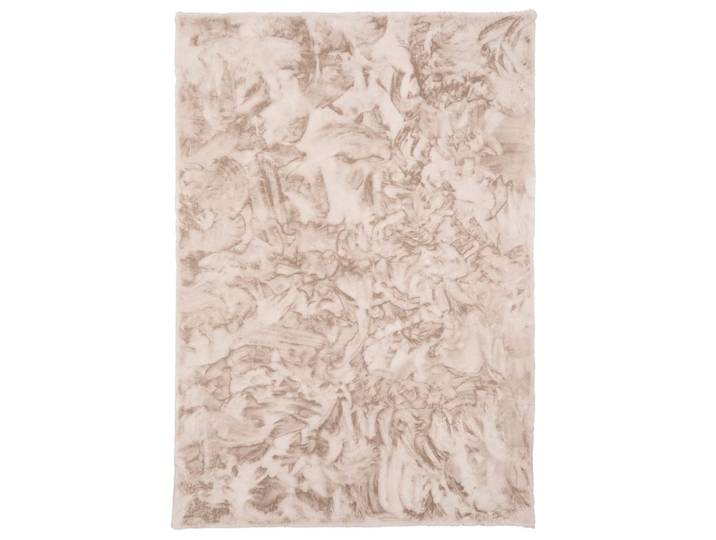 Tapis en fausse fourrure beige 120x170 cm